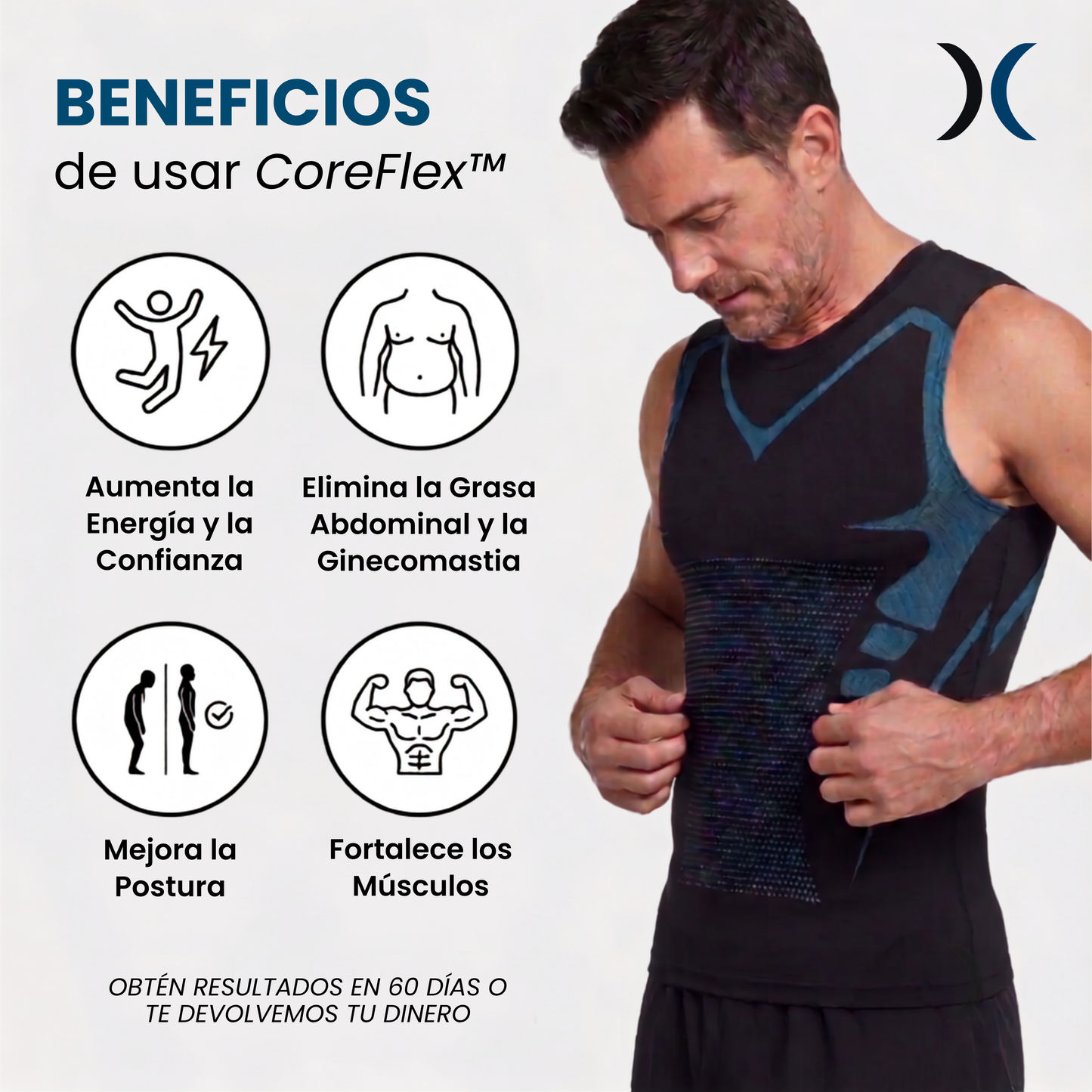 CoreFlex™ Camiseta Compresora [Definición Instantánea]
