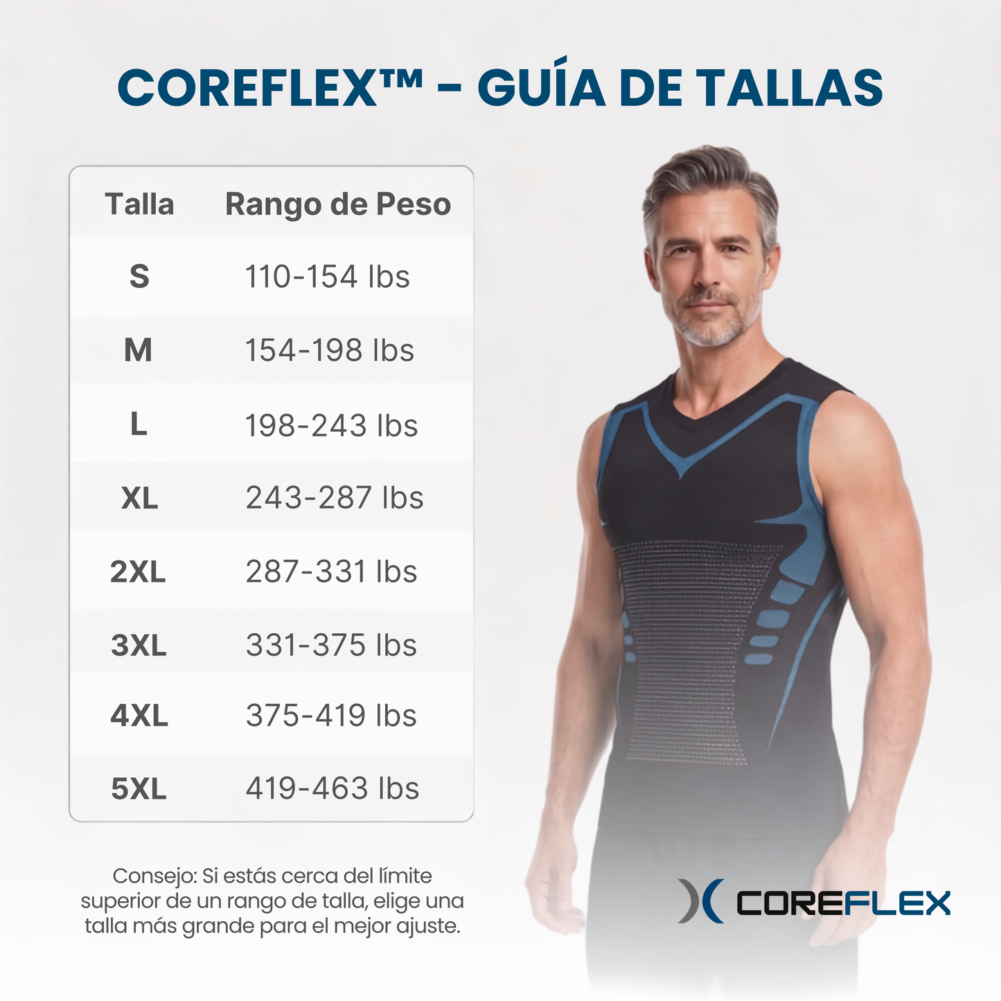 CoreFlex™ Camiseta Compresora [Definición Instantánea]