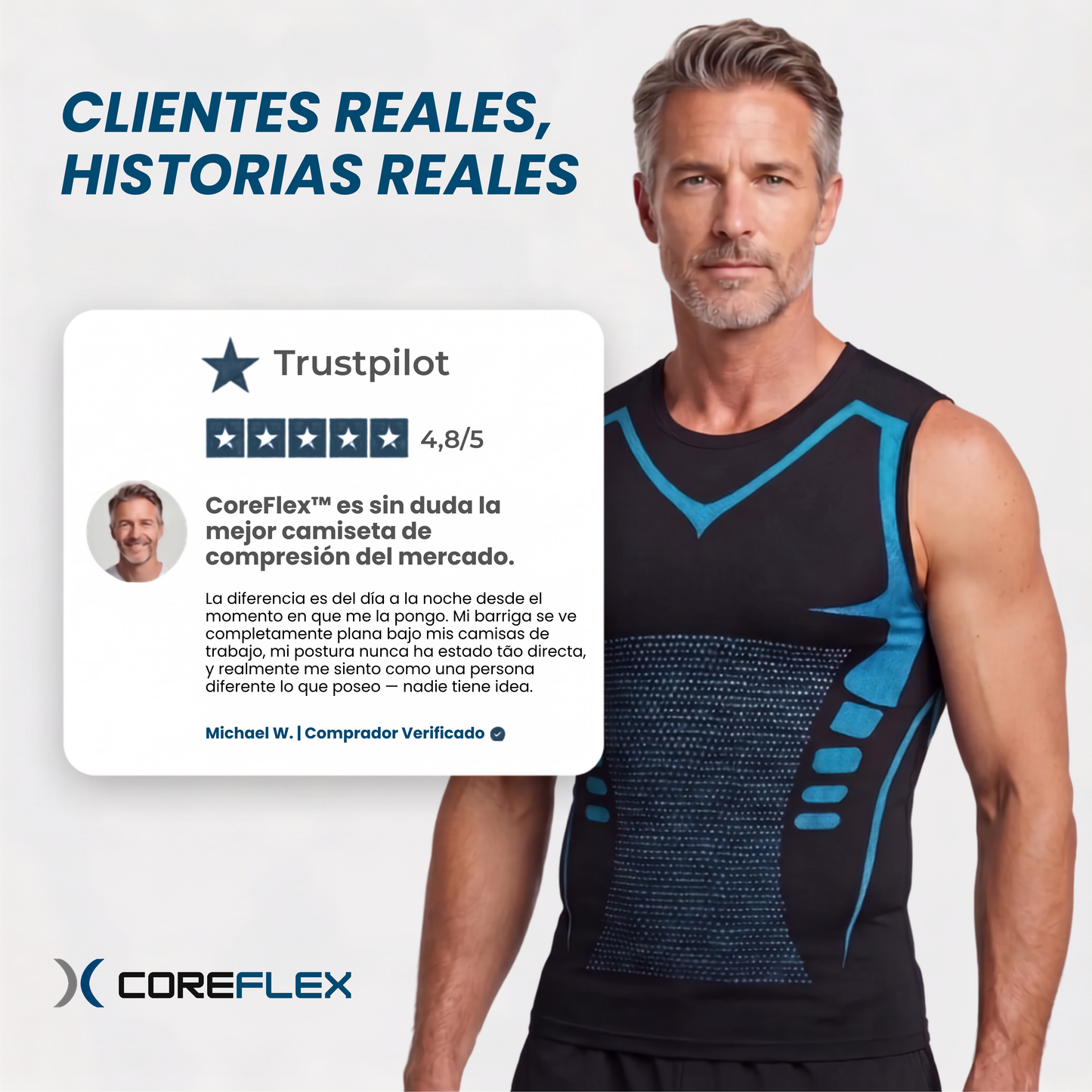 CoreFlex™ Camiseta Compresora [Definición Instantánea]